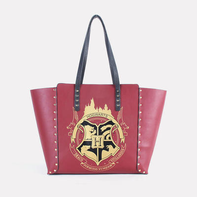 Harry Potter Reversible Women Tote Bags customize Pu leather handbags 