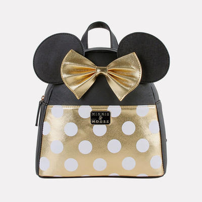 Disney Minnie Mouse mini backpack  White dot mini backpack with bowknot